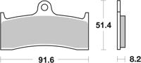 BREMBO Remblokken, voor de moto, Road/Sport Gesinterd Metaal 07KA20SR