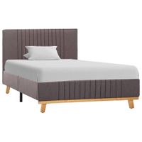 vidaXL Bedframe stof taupe 90x200 cm - thumbnail