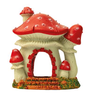Superfish Mushroom House S: Duurzame Handgeschilderde Aquariumdecoratie voor Elk Aquarium