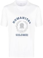Brunello Cucinelli t-shirt à imprimé Humanitas - Blanc