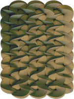 Moooi Carpets - Vloerkleed Serpentine Green Yellow Low Pile - - thumbnail