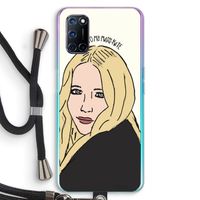 Mary Kate: Oppo A52 Transparant Hoesje met koord