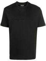 Giorgio Armani t-shirt à logo brodé - Noir