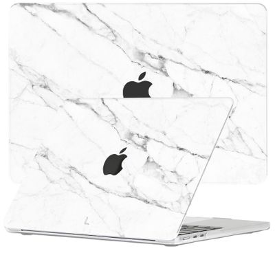 Lunso MacBook Air 15 inch (2023-2025) cover hoes - case - Marble Vana