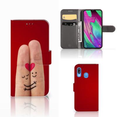 Samsung Galaxy A40 | Wallet Case | met Pasjes | Liefde - Origineel Romantisch Cadeau