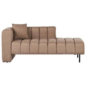 Beliani-LANNILS-Chaise longue-Lichtbruin-Linkszijdig-Polyester