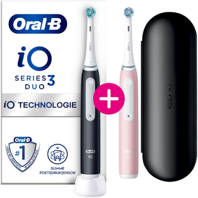 Oral-B iO Series 3 Black + Extra Body Pink