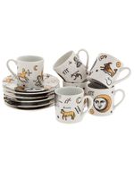 Fornasetti Set de six tasses - Blanc - thumbnail