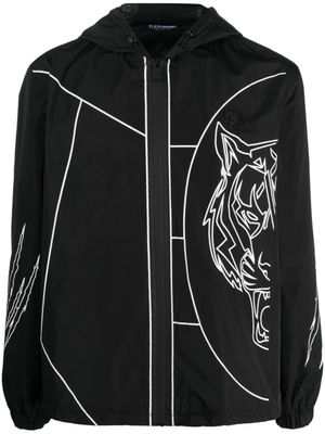 Plein Sport coupe-vent Tiger Court Edition - Noir