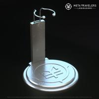 Legendari Action Figure Stand with MetaTravelers Logo Legendari Action Figure Stand with MetaTravelers Logo
