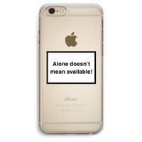 Alone: iPhone 6 Plus / 6S Plus Transparant Hoesje