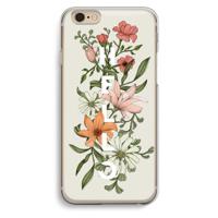 Hello bloemen: iPhone 6 / 6S Transparant Hoesje