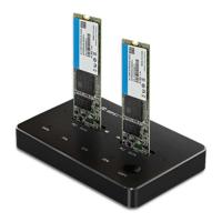 Qoltec 50310 Schijf dockingstation 2x SSD M.2 SATA | NGFF | USB-type C