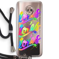 Loves: Motorola Moto G6 Transparant Hoesje met koord