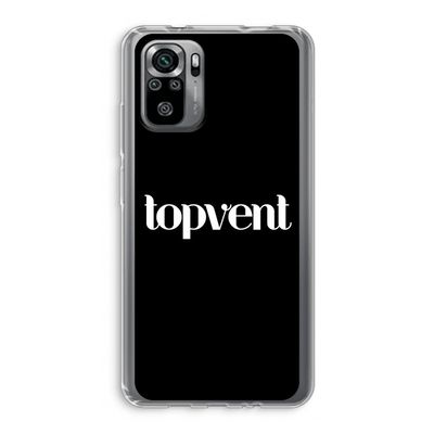 Topvent Zwart: Xiaomi Redmi Note 10S Transparant Hoesje