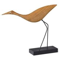 Warm Nordic Beak Bird Low Heron decoratie eiken