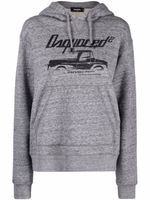 DSQUARED2 hoodie à imprimé graphique - Gris