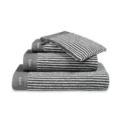 Vandyck Vandyck Home Petit Ligne Off Black Handdoek 60x110