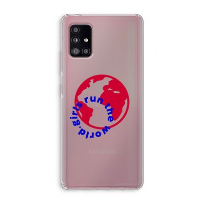 Run The World: Samsung Galaxy A51 5G Transparant Hoesje