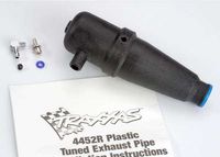 Tuned pipe, assembled (n. rustler, n. 4-tec, n. sport style) (trx 2.5, 2.5r) (replaces 4452) - thumbnail