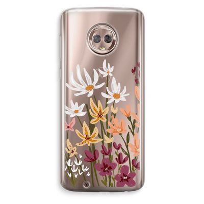 Painted wildflowers: Motorola Moto G6 Transparant Hoesje