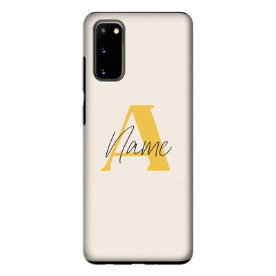 Amber Script: Samsung Galaxy S20 Tough Case