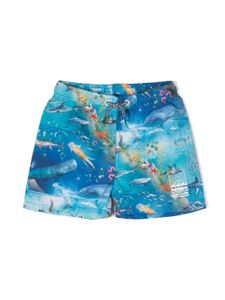 Molo short de bain Niko à imprimé graphique - Bleu