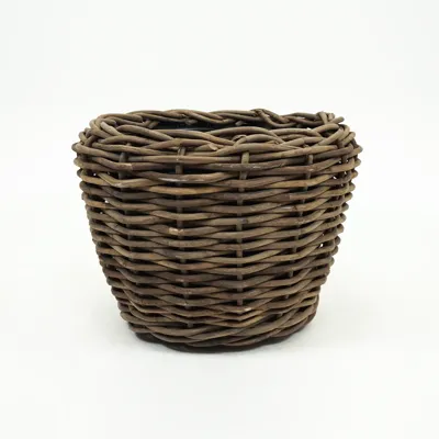 Drypot rotan rond d83h61cm grijs Drypot rotan rond d83h61cm grijs