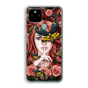 Lady Moth: Google Pixel 5 Transparant Hoesje