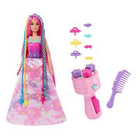 Barbie Dreamtopia Twist 'n Style haarverzorgingspop + accessoires - thumbnail
