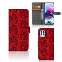 Motorola Moto G100 Hoesje Red Roses - thumbnail