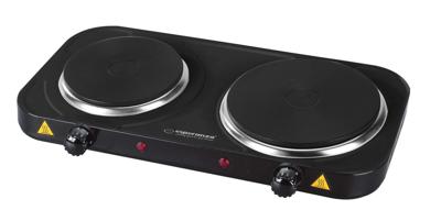 Esperanza EKH014K Elektrisch fornuis 2 zone (s), Zwart