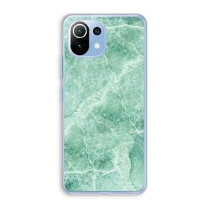 Groen marmer: Xiaomi Mi 11 Lite Transparant Hoesje
