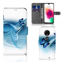 Motorola Moto G7 | G7 Plus | Telefoonhoesje | Met pasjeshouder | Vlinders