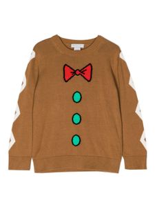 Stella McCartney Kids pull en maille intarsia - Marron