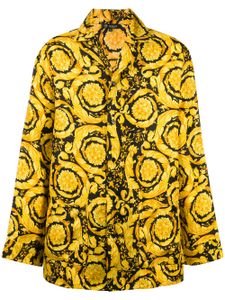 Versace chemise de pyjama à imprimé baroque - Jaune