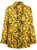 Versace chemise de pyjama à imprimé baroque - Jaune