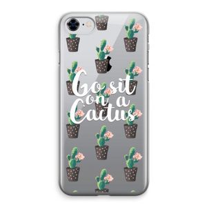 Cactus quote: iPhone 8 Transparant Hoesje