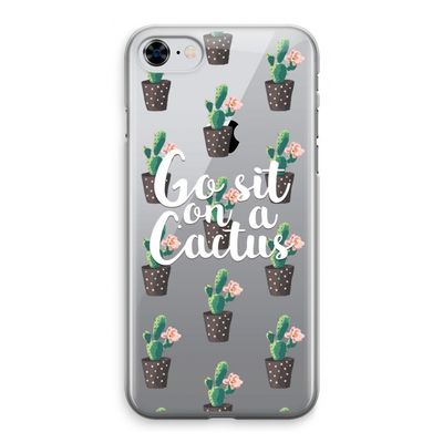 Cactus quote: iPhone 8 Transparant Hoesje