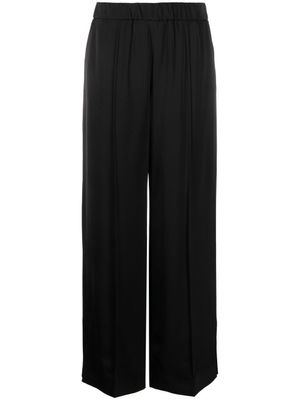 Jil Sander pantalon palazzo à plis marqués - Noir