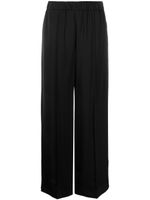 Jil Sander pantalon palazzo à plis marqués - Noir