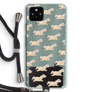 Ponys: Pixel 5a 5G Transparant Hoesje met koord