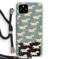 Ponys: Pixel 5a 5G Transparant Hoesje met koord