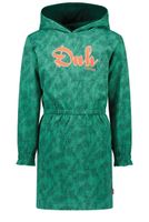 Tygo & Vito Meisjes sweat jurk hoodie AOP - Winter groen - thumbnail