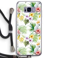 Gele kuif: Samsung Galaxy S8 Plus Transparant Hoesje met koord