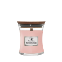 WoodWick pressed blooms & patchouli mini candle