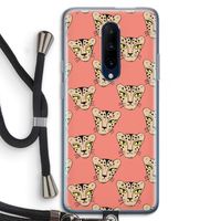 Tijger: OnePlus 7 Pro Transparant Hoesje met koord