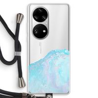 Fantasie pastel: Huawei P50 Pro Transparant Hoesje met koord