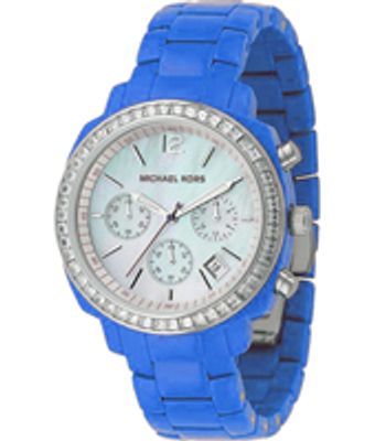 Horlogeband Michael Kors MK5121 Kunststof/Plastic Blauw 20mm