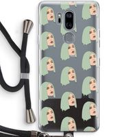 King Kylie: LG G7 Thinq Transparant Hoesje met koord